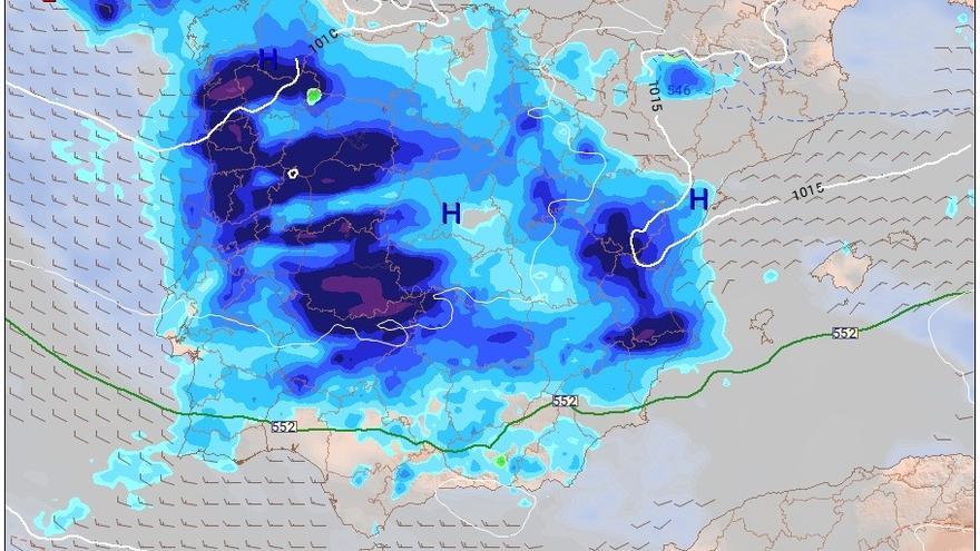 El tiempo en Alicante: aviso amarillo por precipitaciones y tormentas en la provincia.