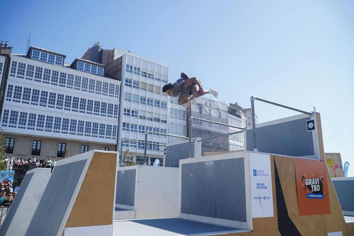 Finales de Freestyle de parkour de GRAVITEO A Coruña Xacobeo