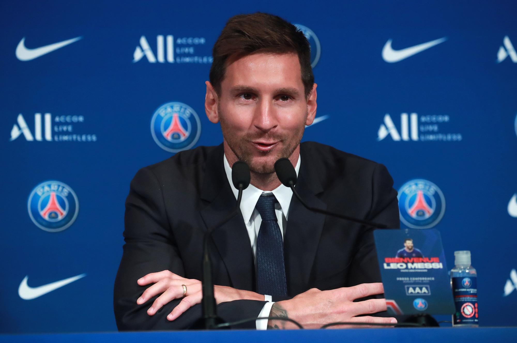 Presentación de Messi con el PSG