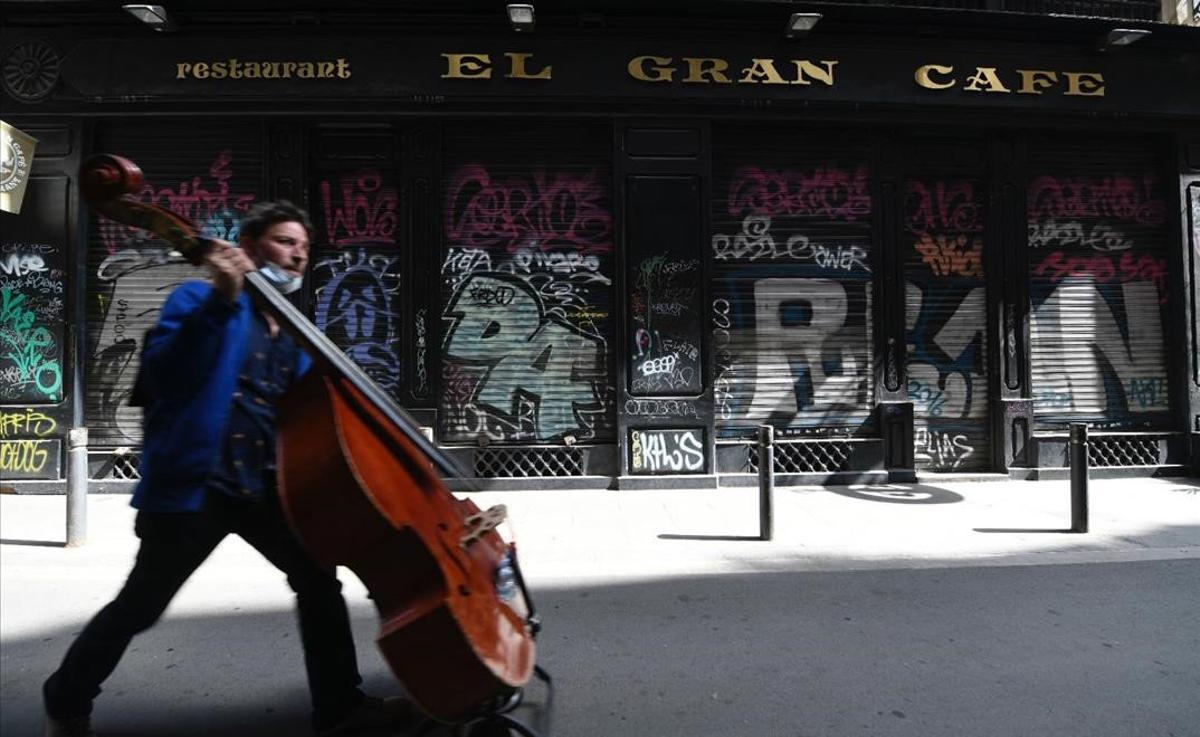 El Gran Café en la calle de Avinyó, cerrado para siempre hace meses. 