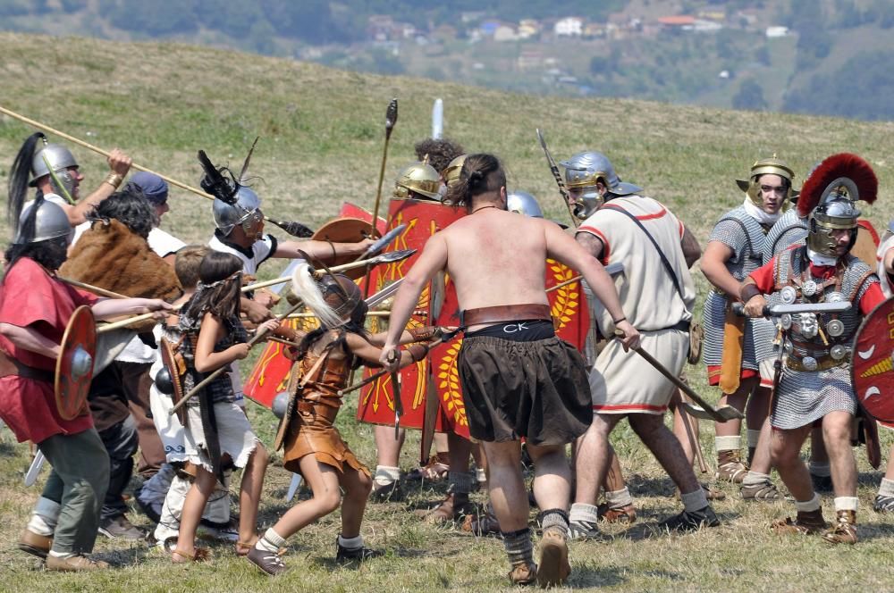 Batalla entre astures y romanos en Carabanzo