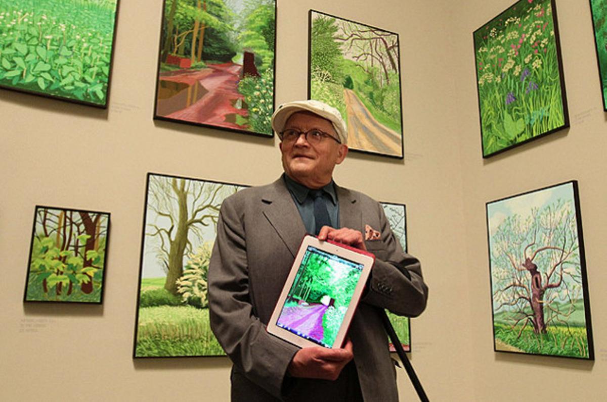 L’artista britànic David Hockney presenta, al Museu Guggenheim de Bilbao, una exposició de les seves obres recents realitzades i inspirades en el paisatge de l’est de Yorkshire.
