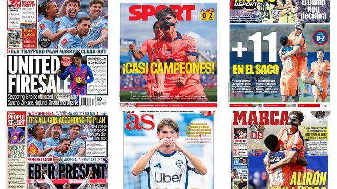 Rashford, protagonista en la prensa de Inglaterra