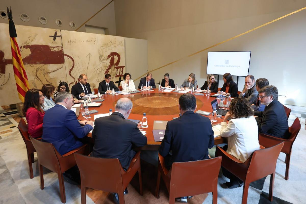 El Govern de la Generalitat, reunido este martes