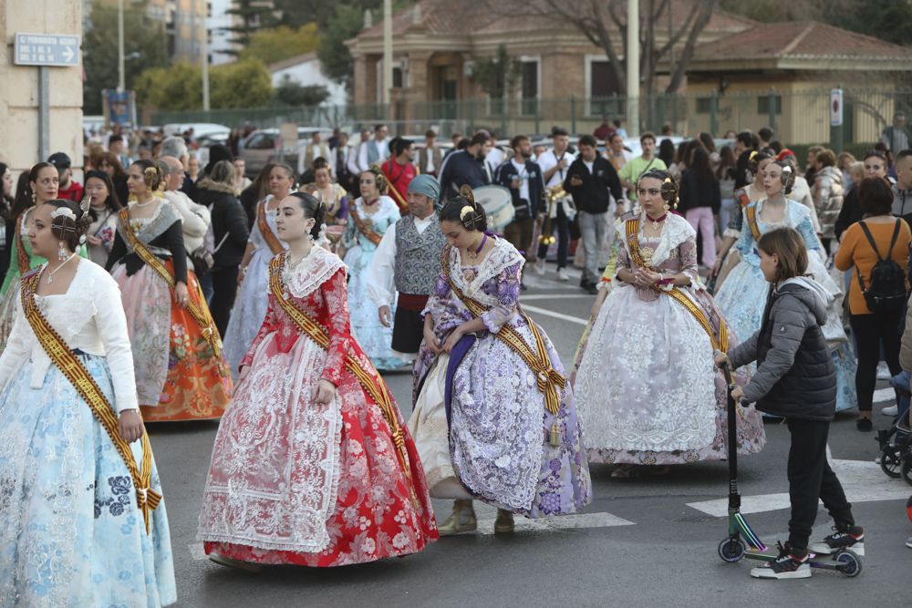 Visita de cortesía a las fallas del Port de Sagunt