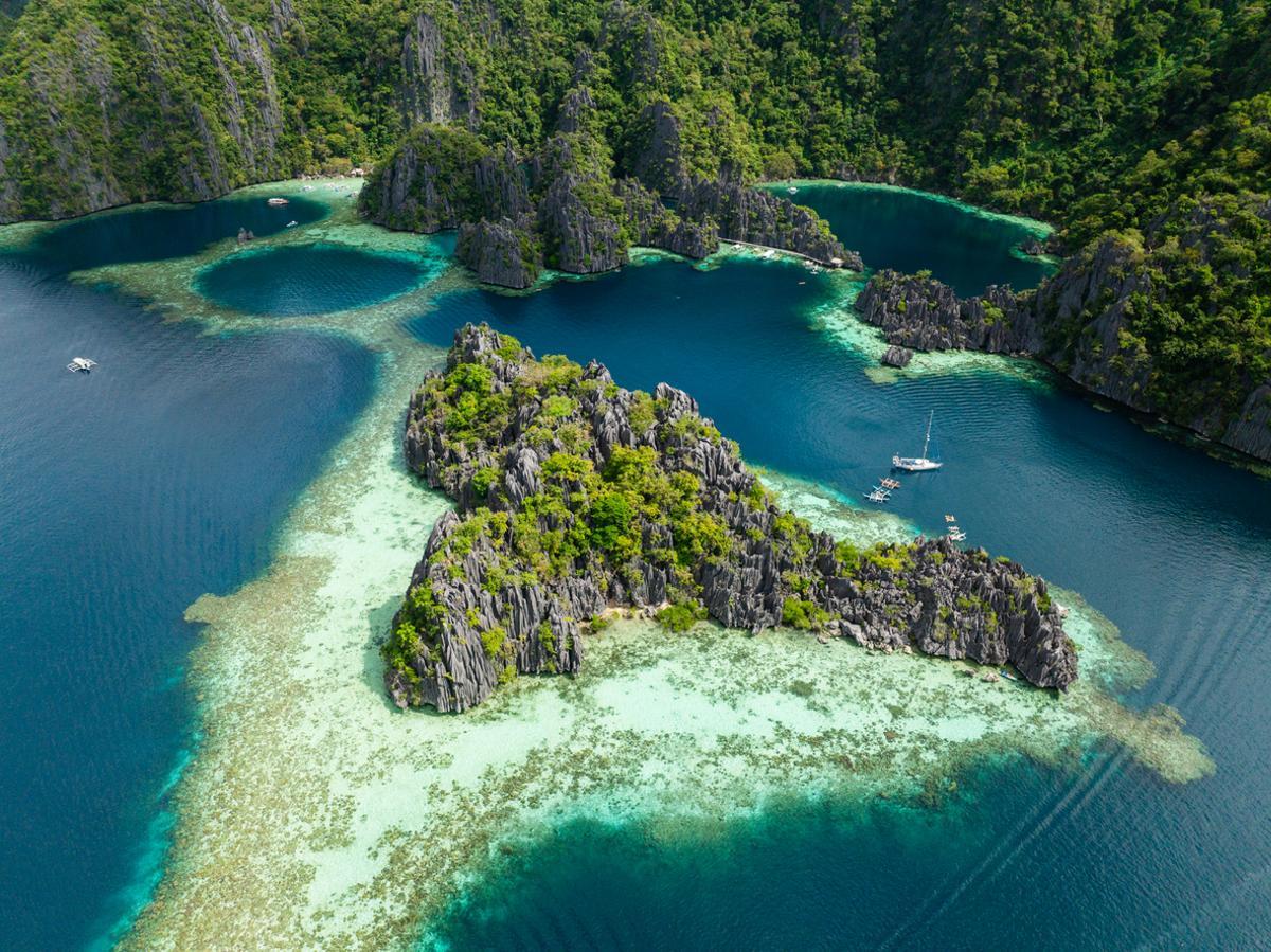 win Lagoon en Coron, Palawan. Filipinas
