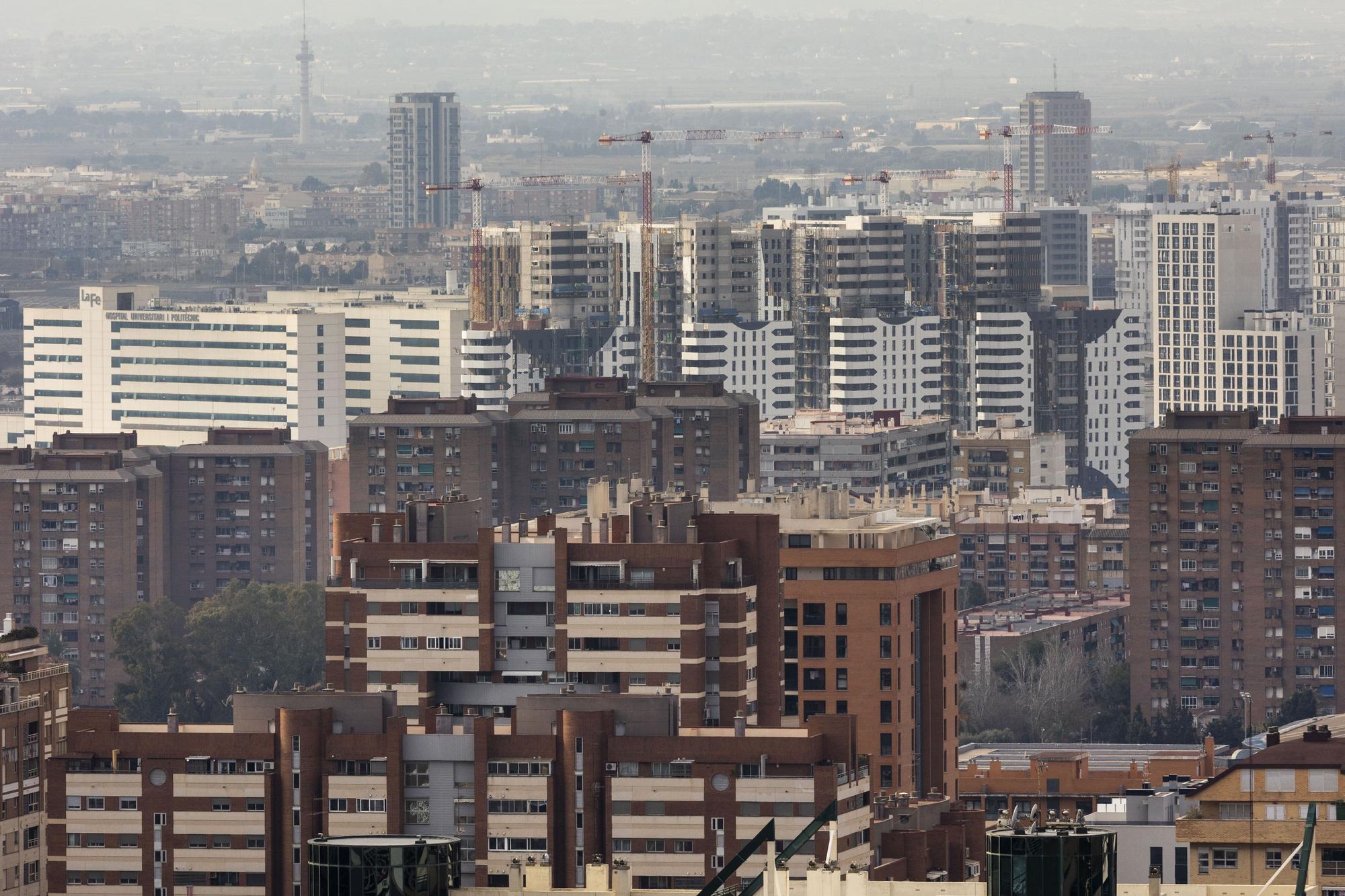 Viviendas en construcción en el PAI de Malilla