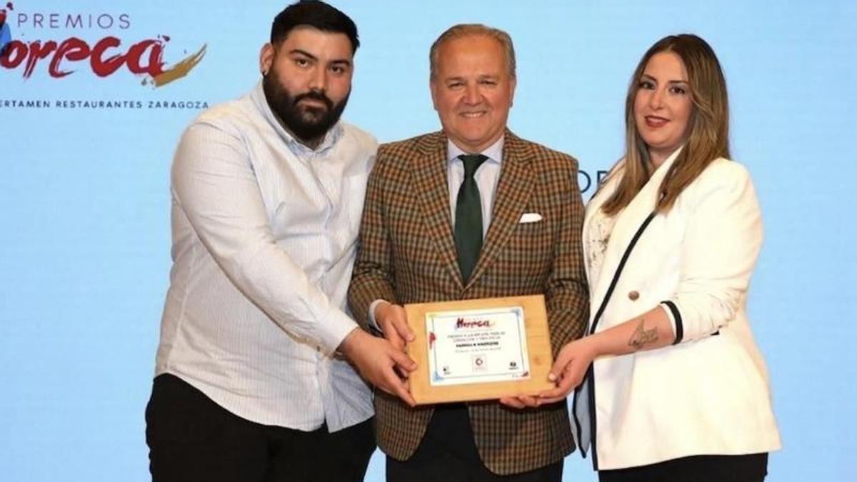 Entrega del premio a la Mejor Tapa en los premios Horeca 2026.
