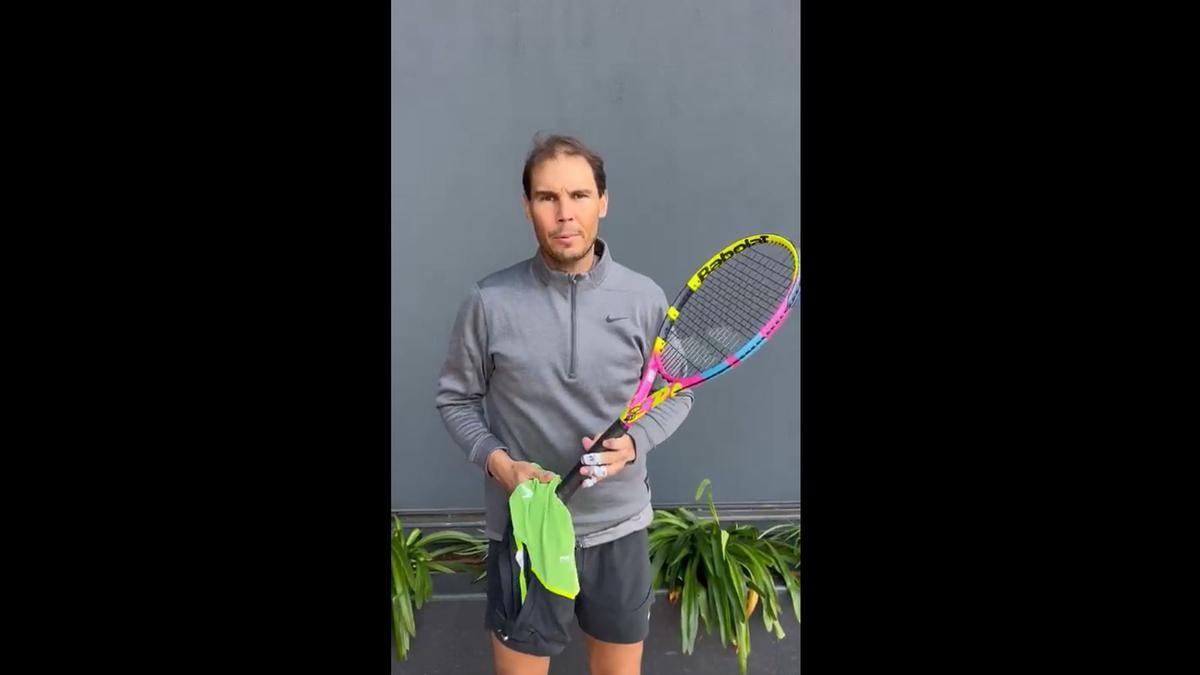 Rafa Nadal dona su raqueta y una camiseta firmada para los afectados del terremoto de Turquía y Siria