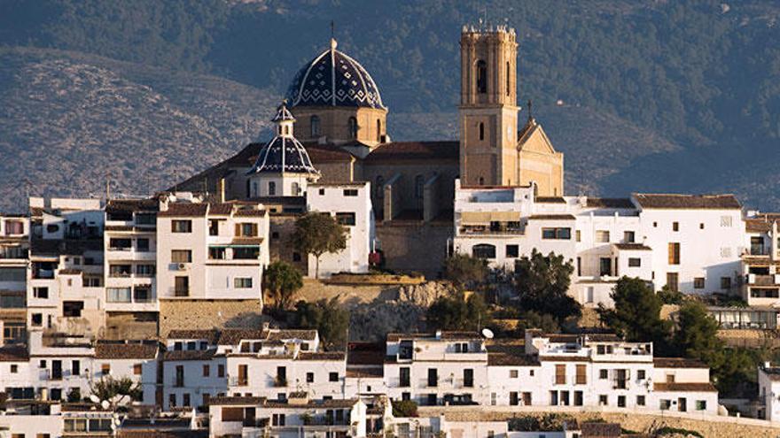 Vista del casco antiguo de Altea, construido en 1617.