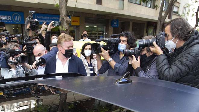 Ronald Koeman tras su reunión con el presidente del Barça este mediodía sobre su continuidad como entrenador en el Barça