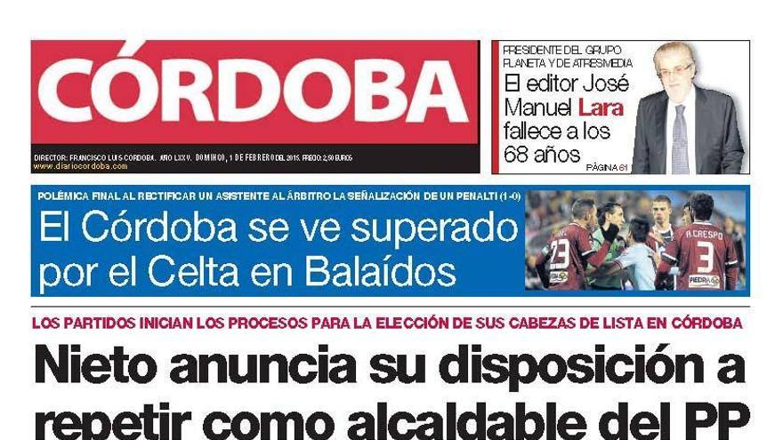 La portada de CÓRDOBA