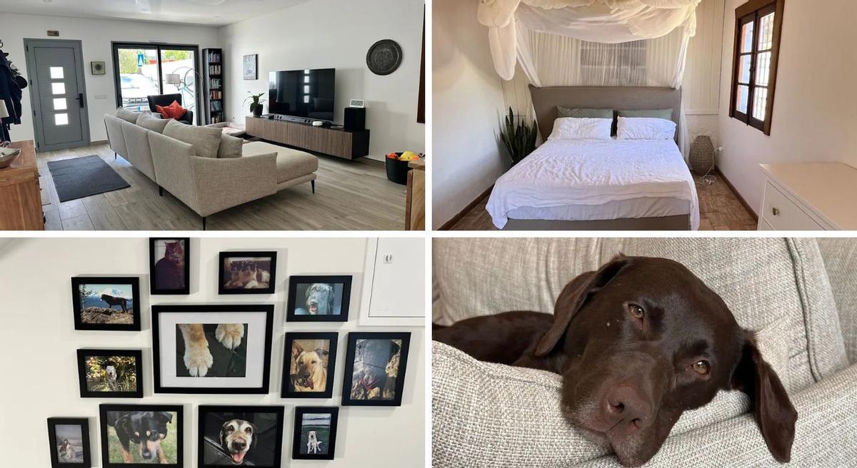 Las fotos de una casa en Portugal que se oferta en esta plataforma.
