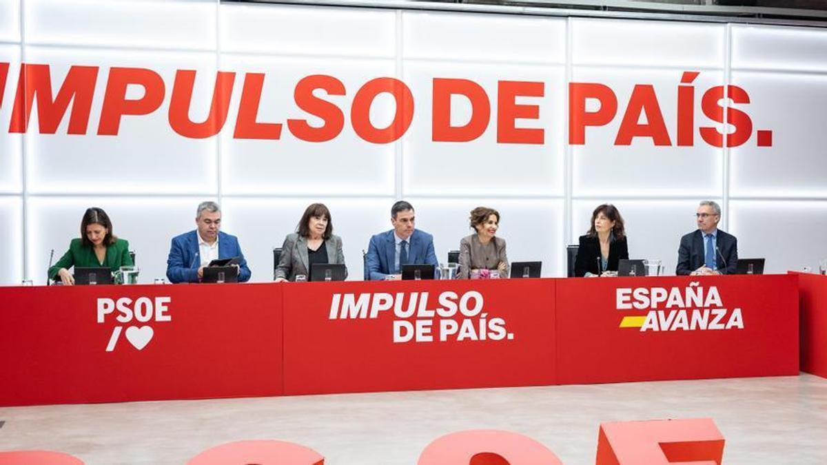 Sánchez reunía este lunes a puerta cerrada a la Ejecutiva Federal del PSOE.
