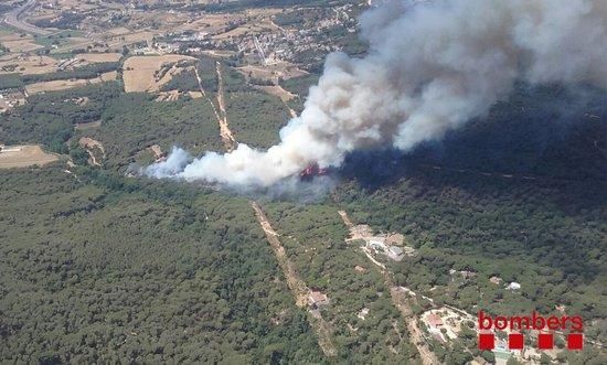 Imatges de l''incendi de Blanes