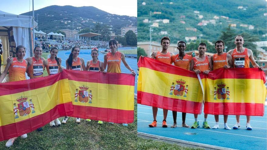 La selección española de 10.000, con Beatriz Álvarez e Isabel Barreiro, supera el calor y logra el bronce en la Copa de Europa