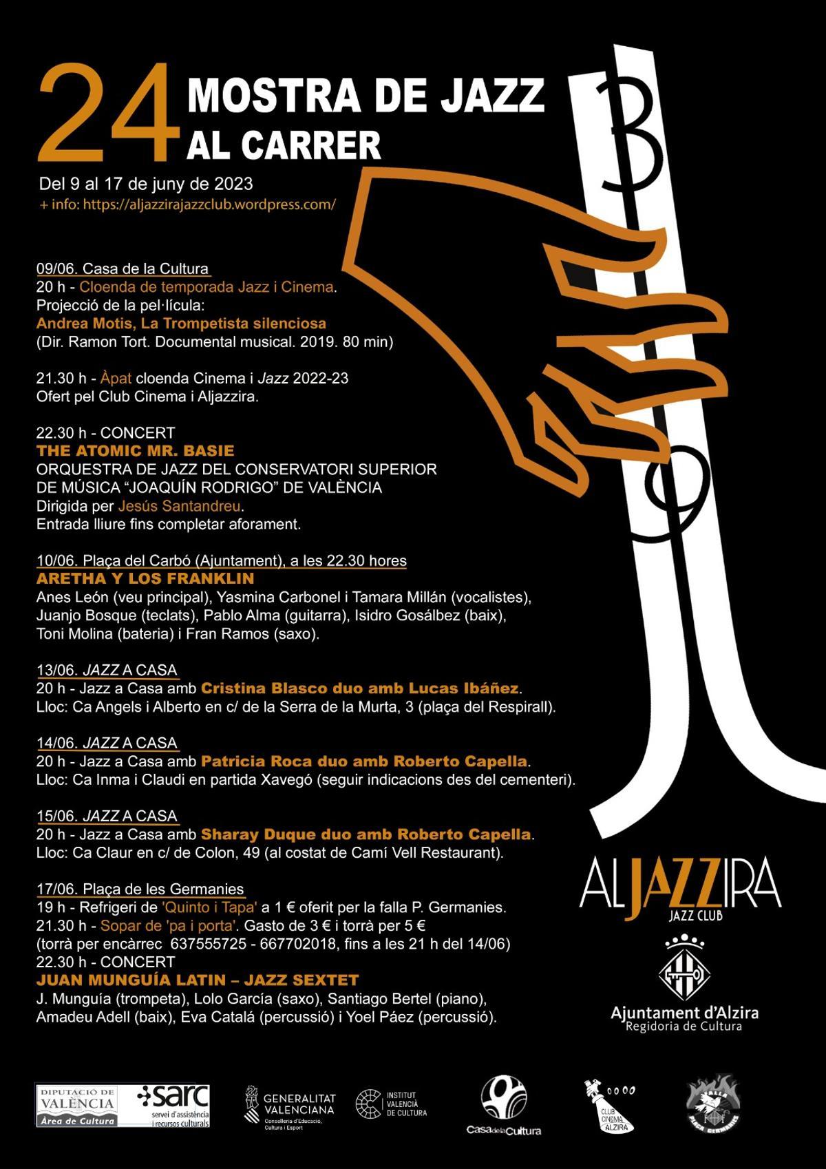 Cartel de la 24º Mostra de Jazz al Carrer