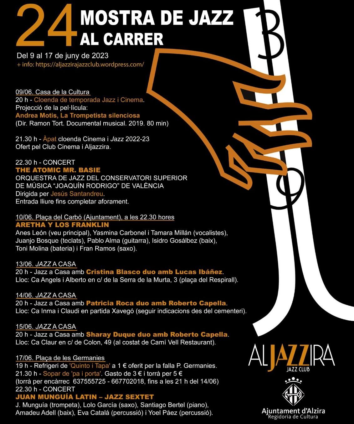 Cartel de la 24º Mostra de Jazz al Carrer