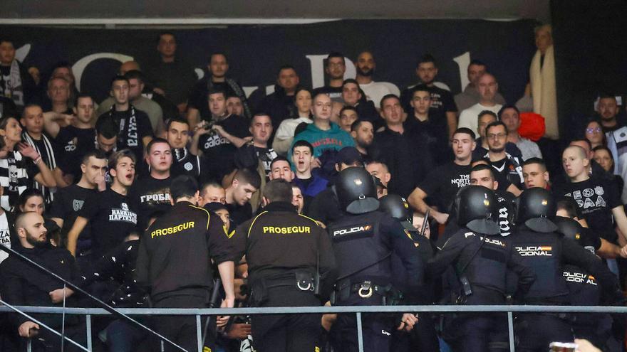 El Partizan, multado con 30.000 euros por los incidentes de sus hinchas en la Fonteta