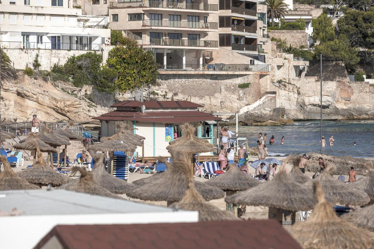 Imagen de la playa de Cala Major el verano pasado.