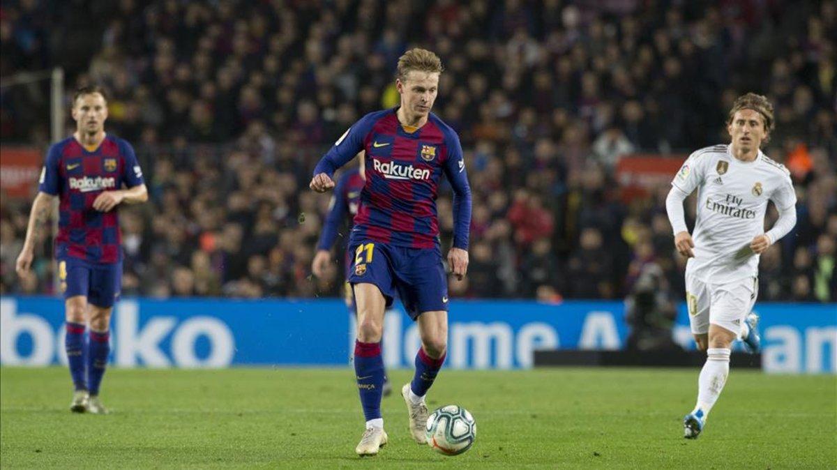 Frenkie de Jong confía en ganar su primer Barça-Real Madrid