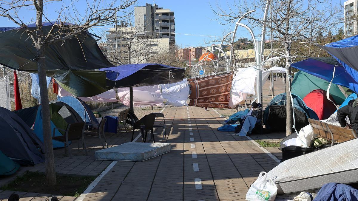 Tranquilidad durante la Navidad, en el campamento