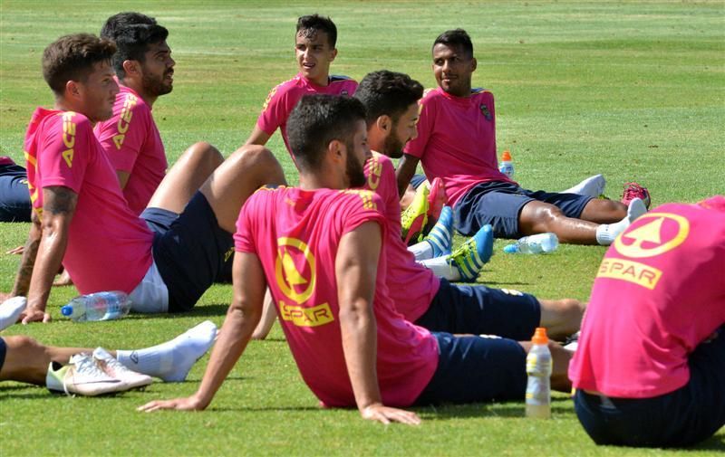 Fase final del entrenamiento de la UD Las Palmas