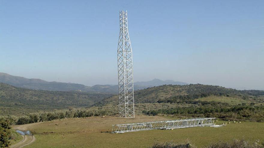 Una de les torres de vent instal·lades a la comarca.