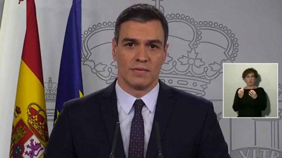 Pedro Sánchez anuncia un plan de 200.000 millones contra el coronavirus