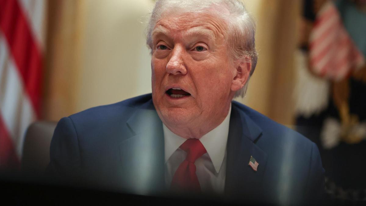 Donald Trump en la Casa Blanca el 9 de octubre.