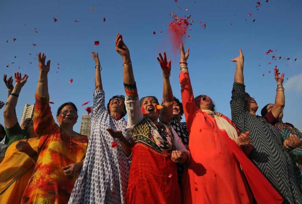 Holi, el festival dels colors, a Kathmandu