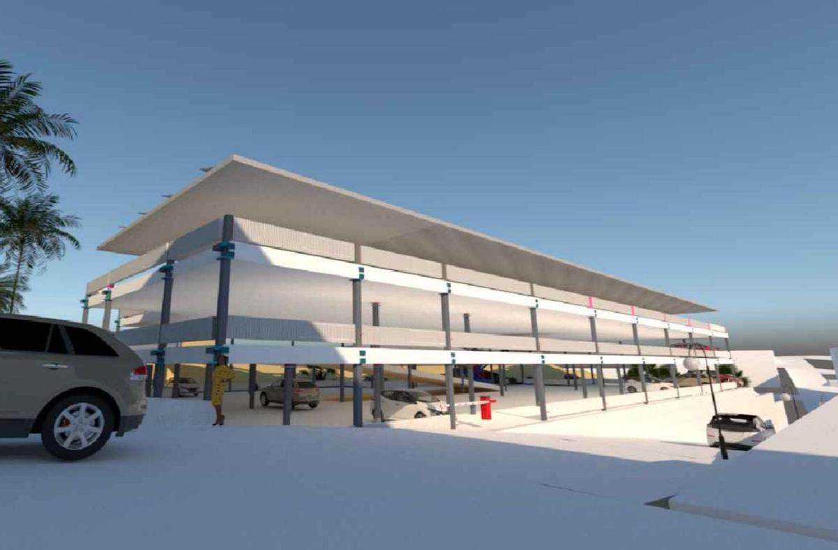 Así será el edificio de aparcamientos que se va a construir en El Médano.