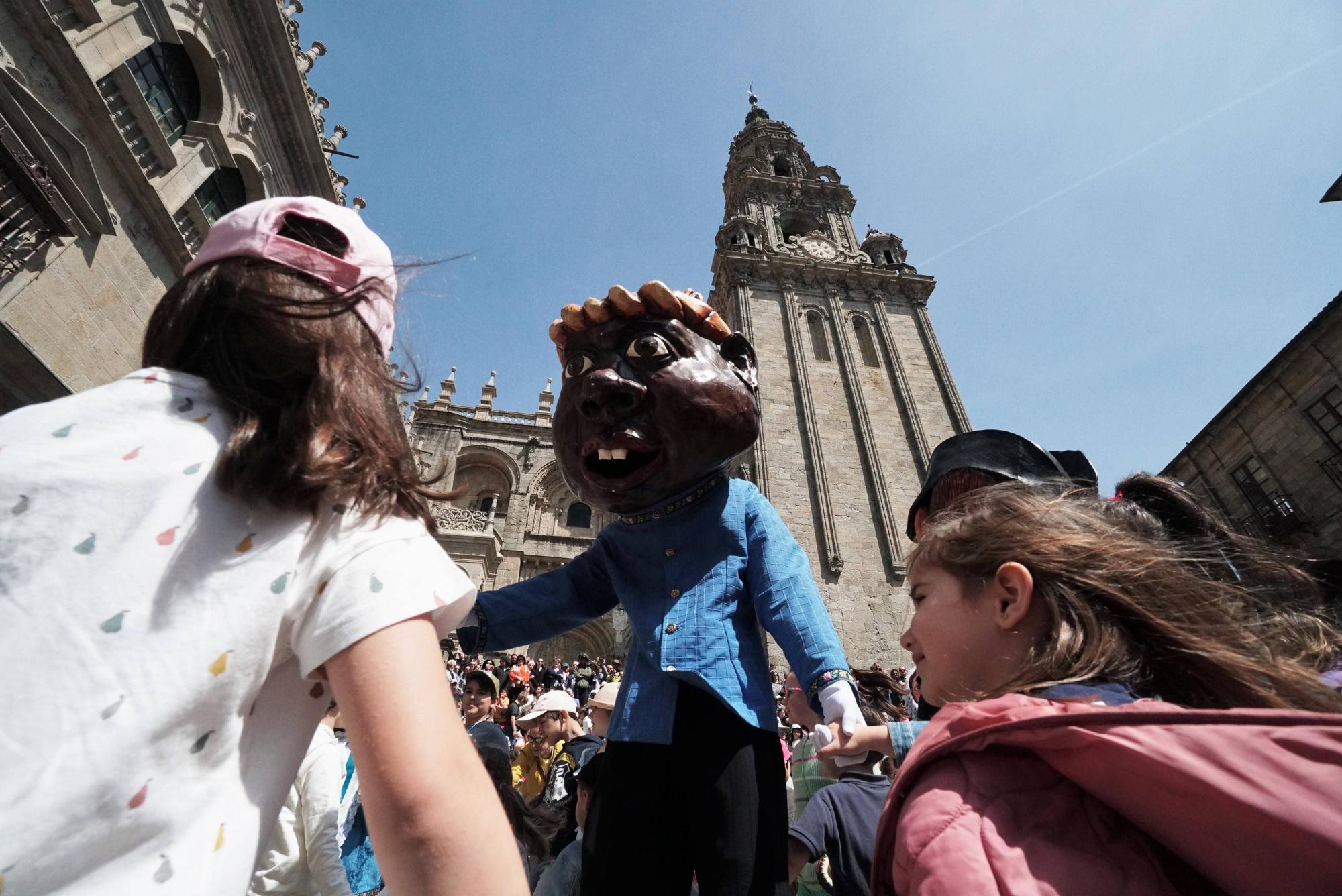 Los Cabezudos en las Fiestas de la Ascensión