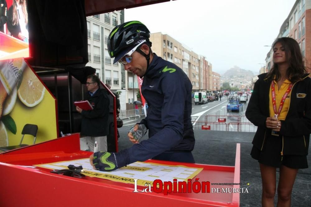 Salida de la Vuelta Ciclista a España desde Lorca