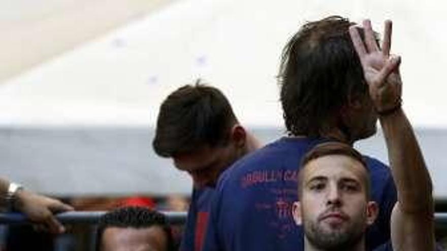 Pedro y Jordi Alba.