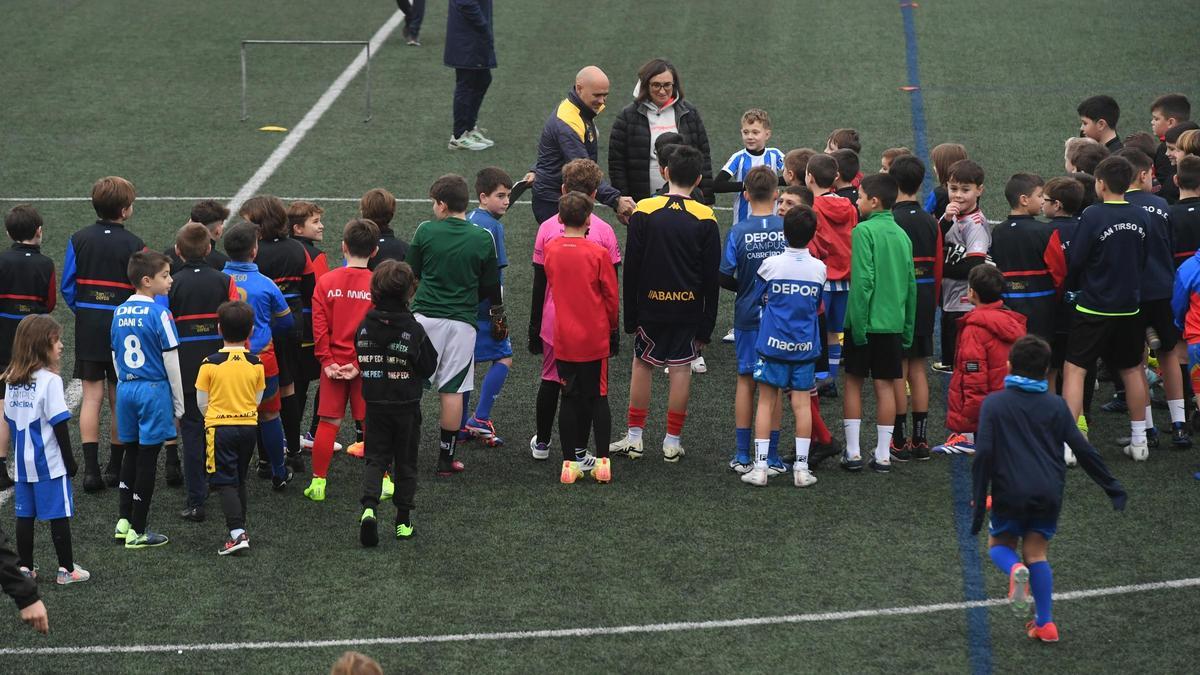 Oscar Gilsanz no adestramento solidario do ano pasado