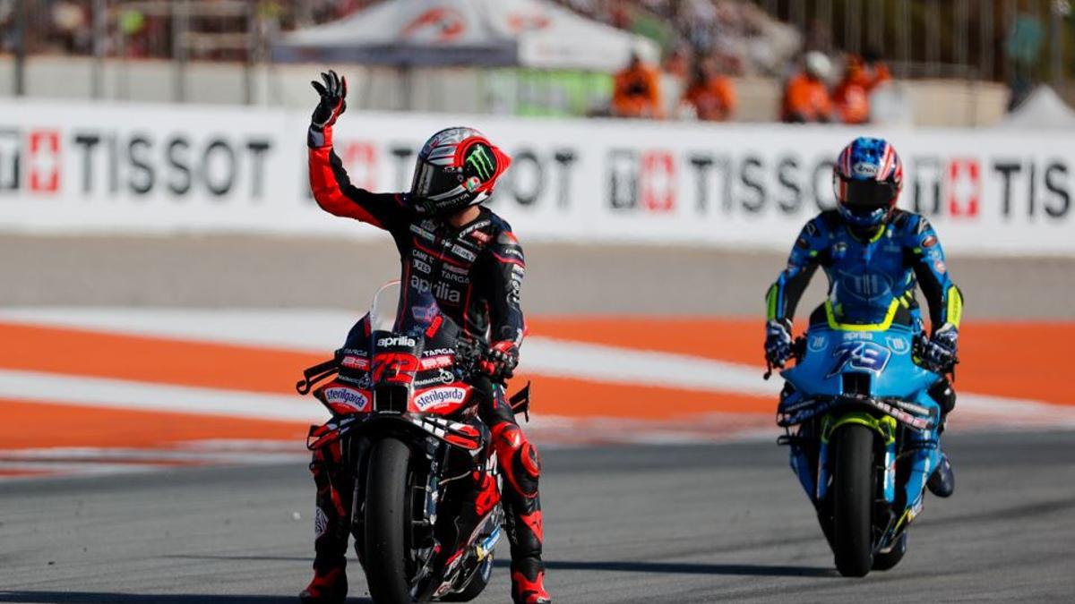 Bezzecchi celebra la 'pole'