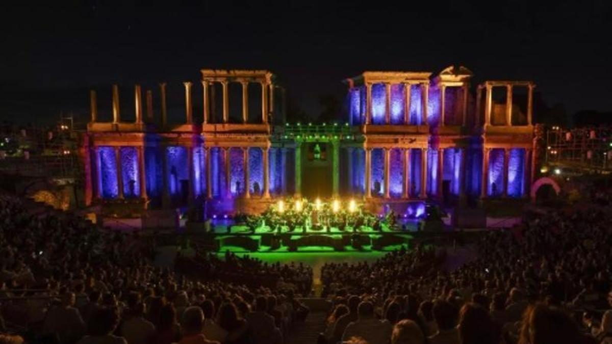 Concierto en el Teatro Romano de Mérida.