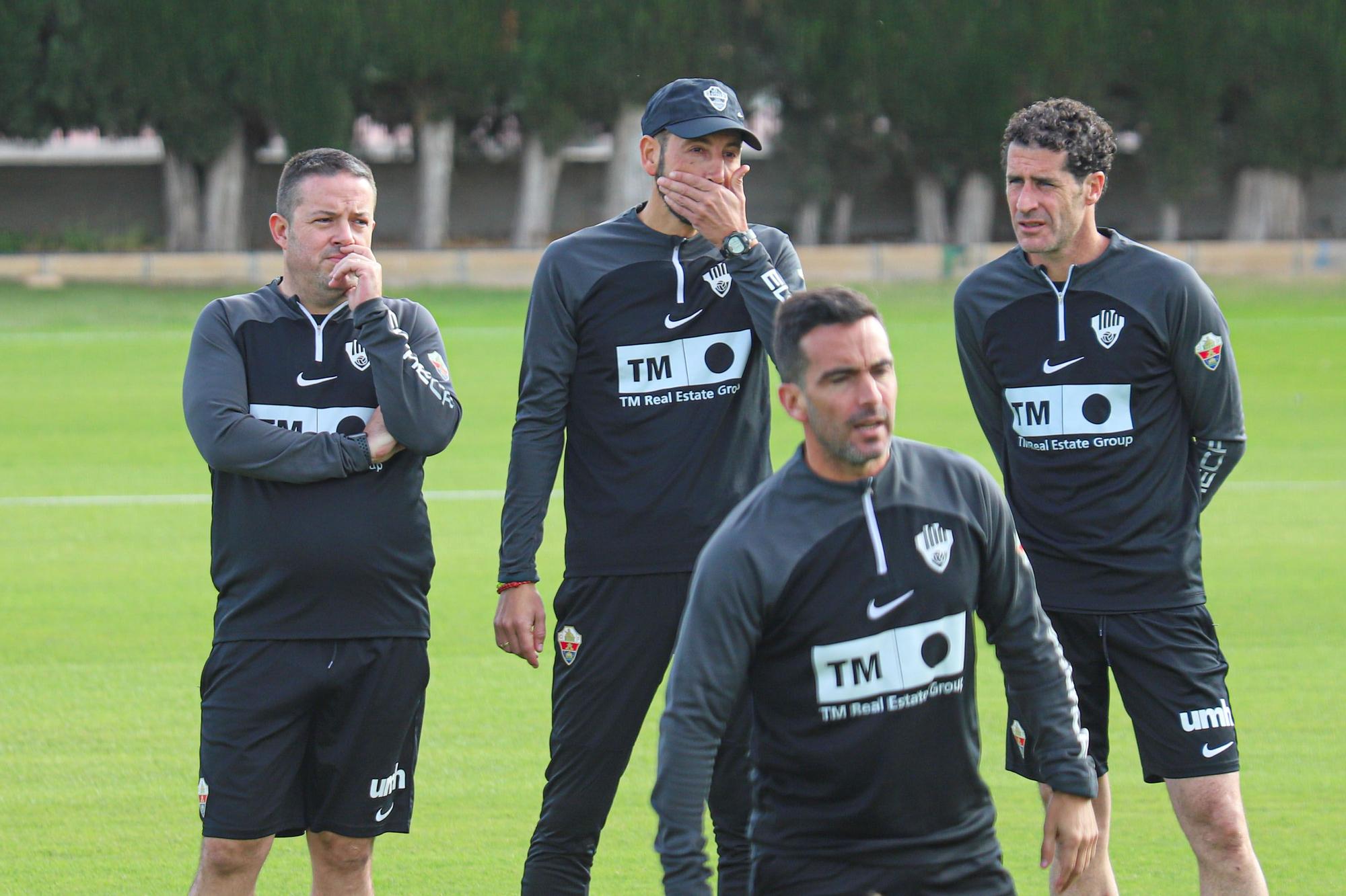 Primer entrenamiento de Machín como entrenador del Elche CF