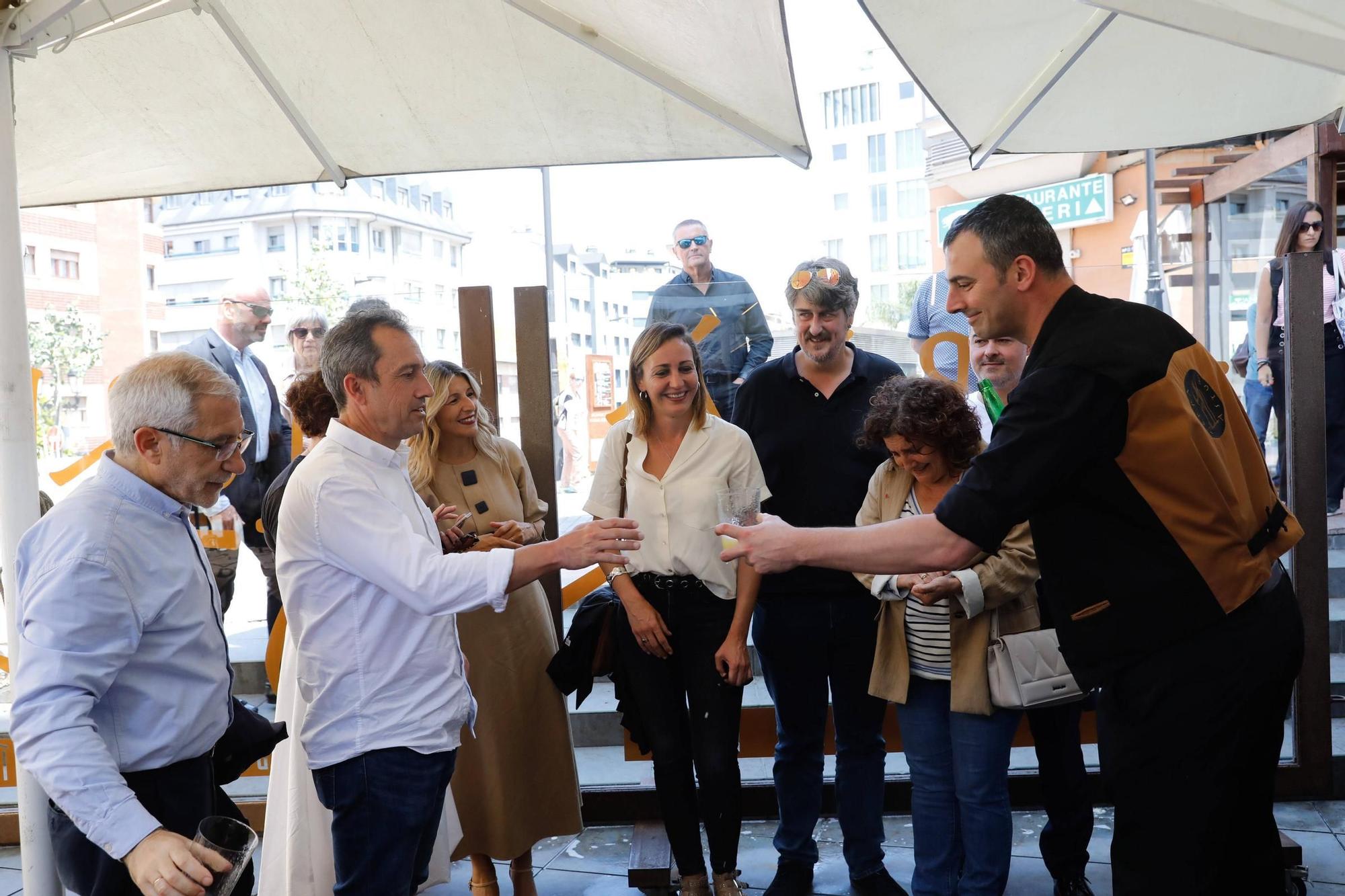 EN IMÁGENES: así ha sido la visita de Yolanda Díaz en Asturias