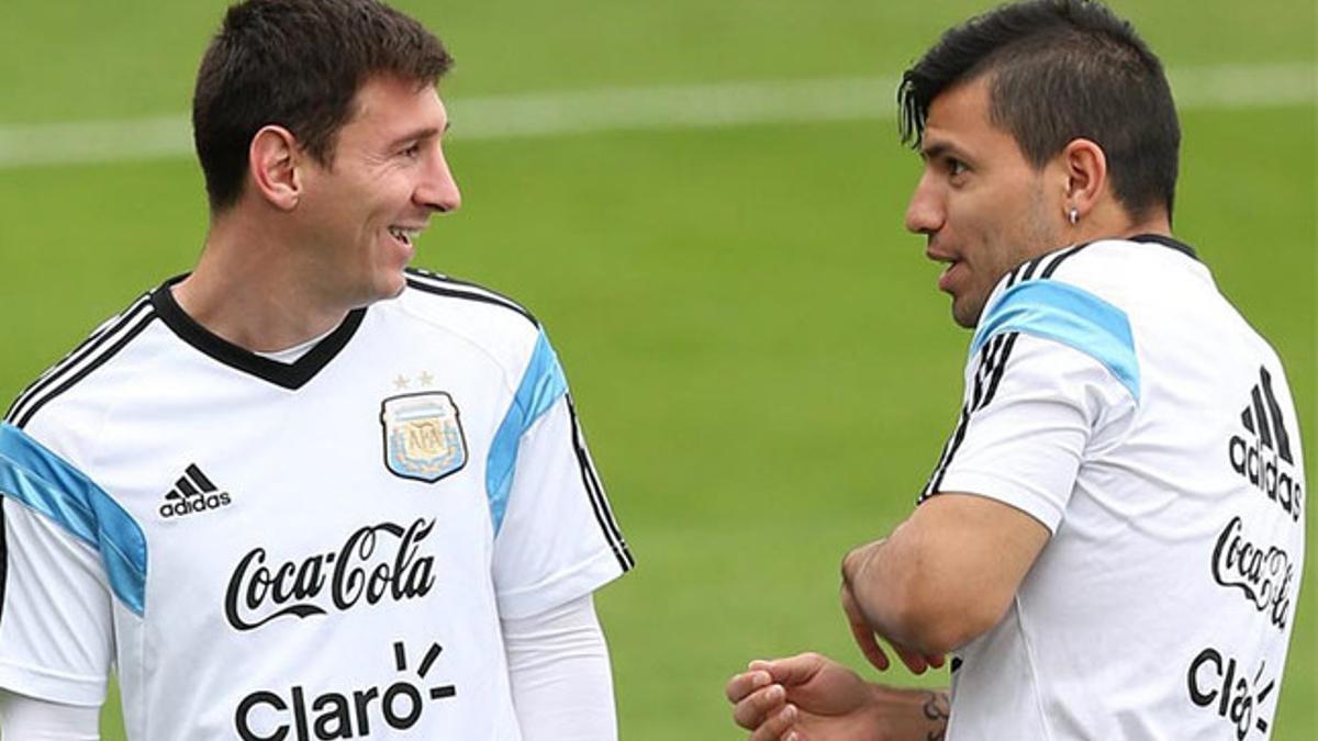 Agüero y Messi tienen una buena relación más allá de los terrenos de juego