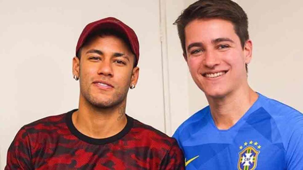 Neymar, junto al fotógrafo