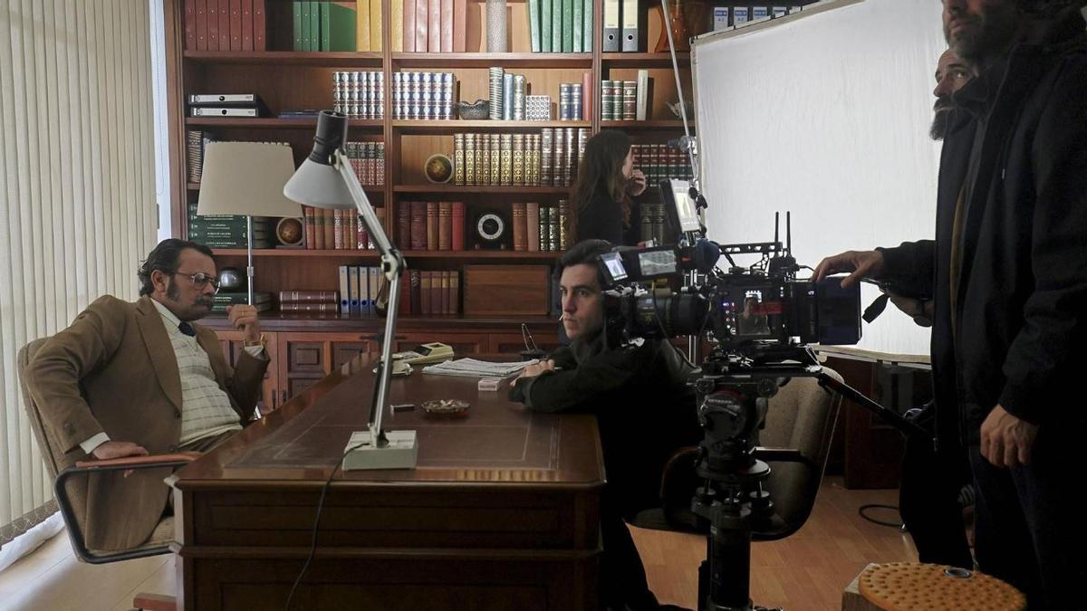 Una de las escenas de Sergio Villanueva rodadas en Mallorca de la segunda temporada de la serie 'La Ruta'.
