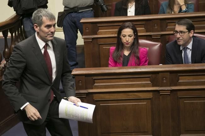 21/03/2017 POLÍTICA  debate de la nacionalidad celebrada en el parlamento de canarias con la intervención del presidente del gobierno Fernando Clavijo