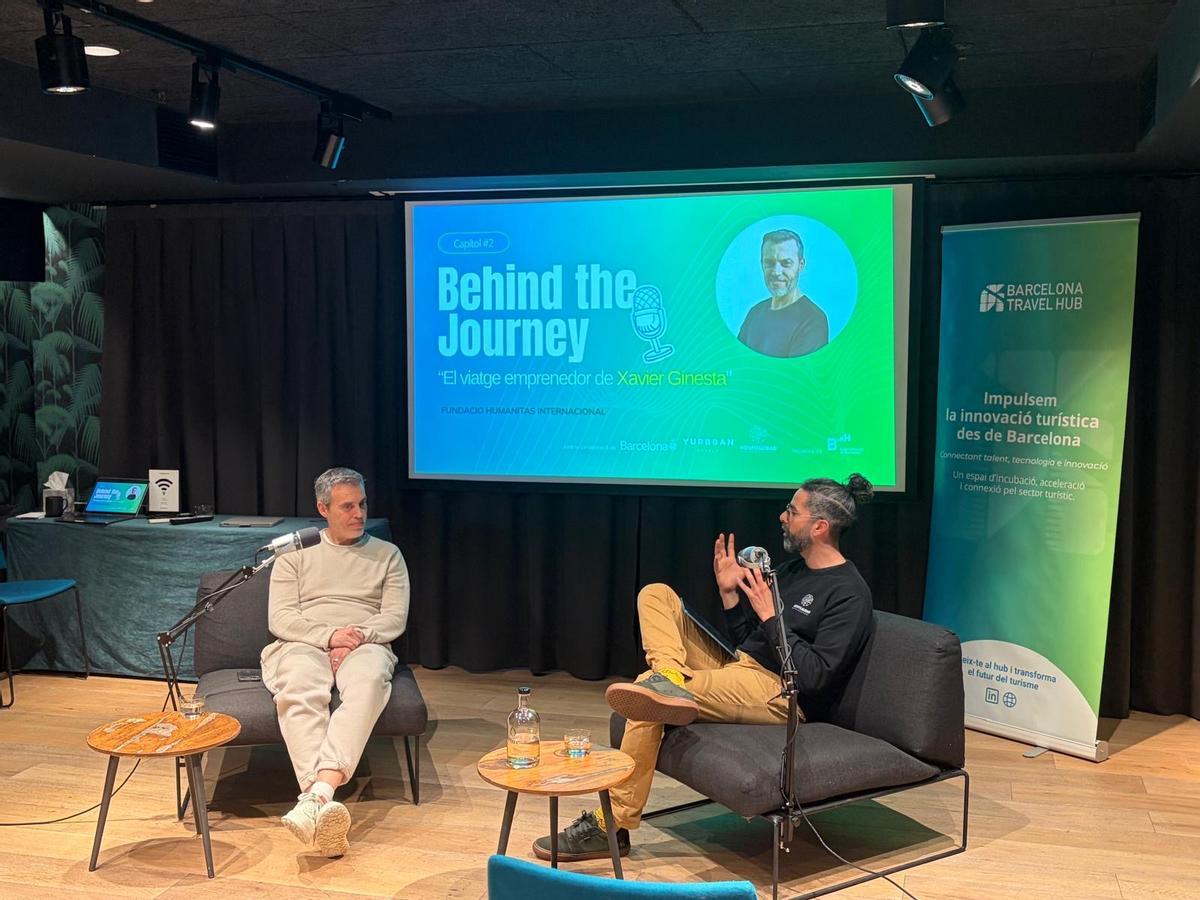 El podcast 'Behind the Journey', una de las acciones que se llevan a cabo en el marco del Barcelona Travel Hub