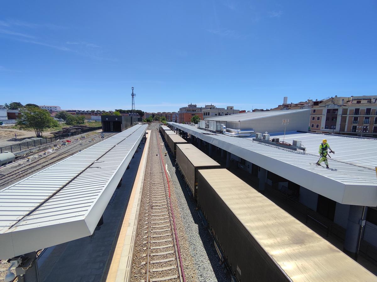 La estación de tren ya funciona con normalidad.