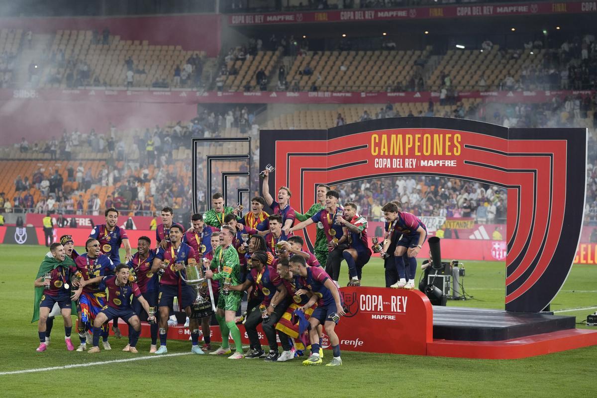 El Barcelona, campeón de la Copa del Rey, en imágenes