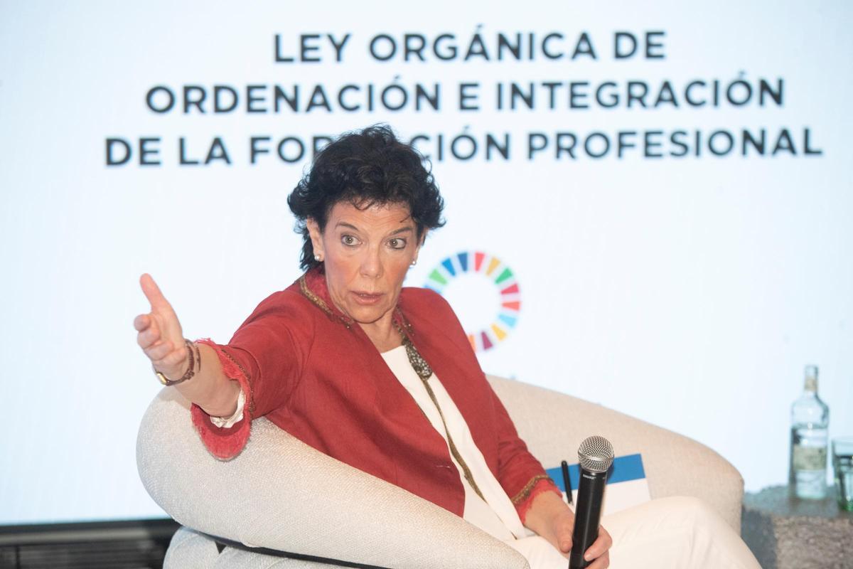 Isabel Celaá, impulsora de la ley educativa que el PP quiere frenar.