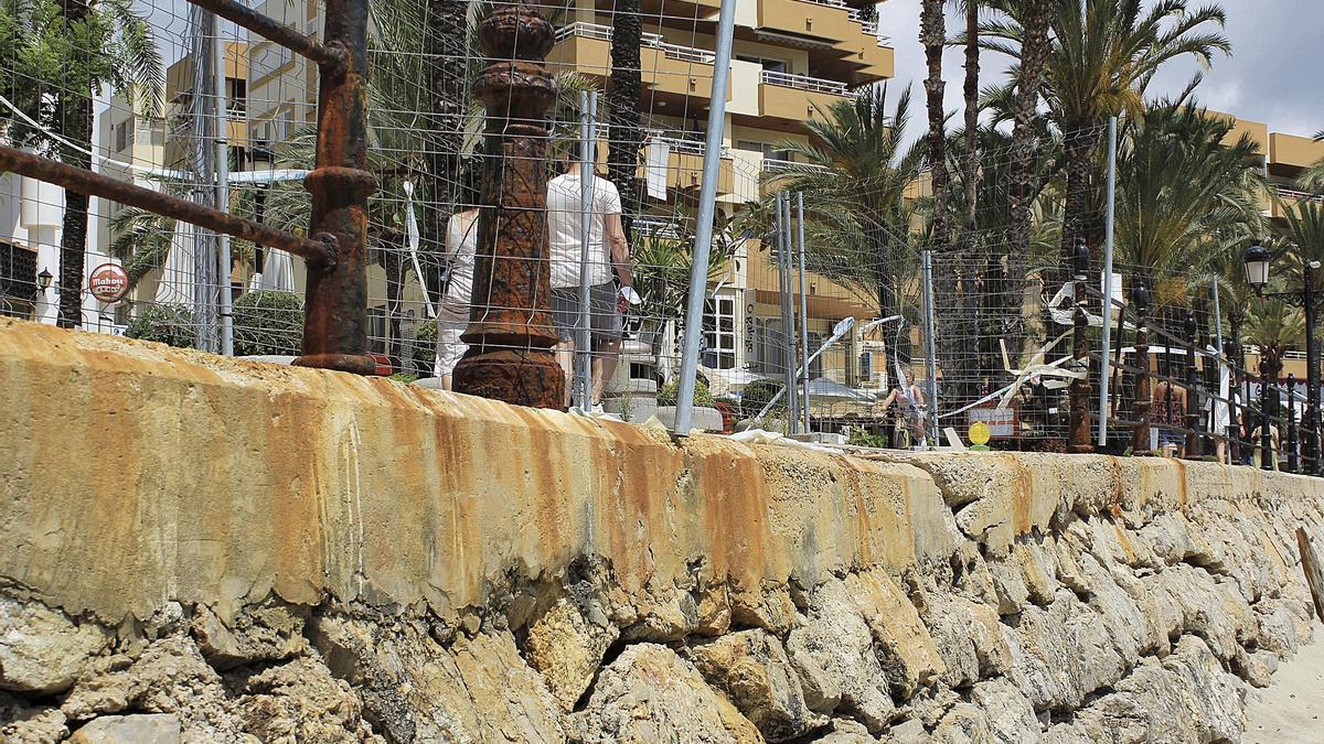 Inminente comienzo de las obras de reparación del muro del paseo marítimo