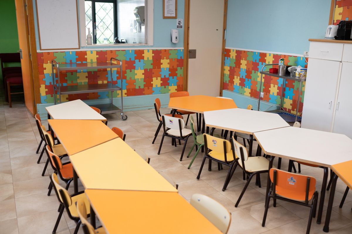 Comedor de la guardería de la Junta en el barrio de La Horta, Virgen de la Concha.